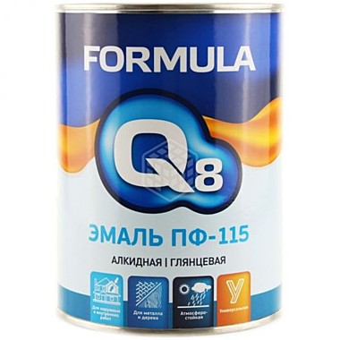 эмаль ПФ-115 Formula Q8 голубая 0,9кг