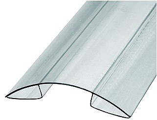 профиль коньковый, 10мм для поликарбоната, прозрачный (Р)
