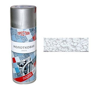 Эмаль аэрозольная Престиж Молотковая Серебристо-Серая 425мл