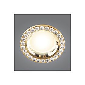 светильник DLS-V106 GU5.3 GOLD металл,отделка строзами,Fametto, UL-00000348
