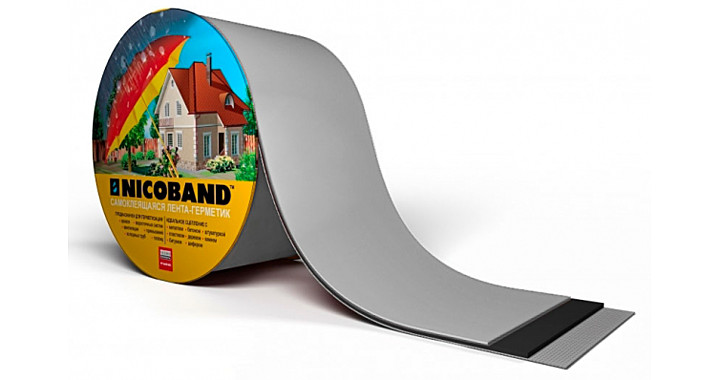 никобэнд самоклеющ.гермет.лента, серебристый 3м*10см