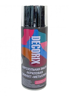 эмаль аэрозольная DECORIX хром металлик 0103-06 DX