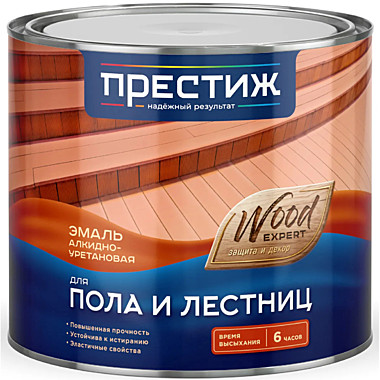эмаль Б/С д/пола (1,9кг) золотисто-коричневая Престиж