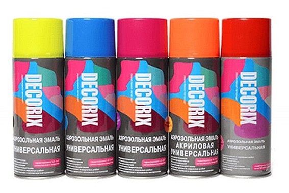 эмаль аэрозольная DECORIX оранжевая 0101-03 DX 400мл