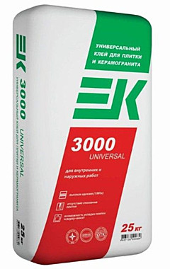 клей плиточный ЕК 3000 25кг