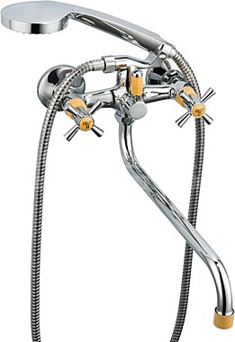 смеситель д/ванны FRUD R-22118-7 1/2 м/к белый
