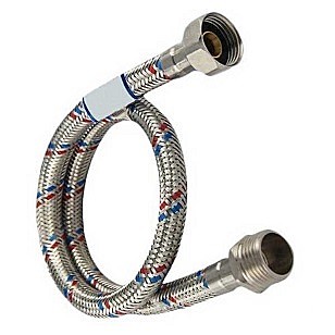 подводка д/воды DOMENTO с нержавеющим оплетением в ПВХ оболочке 1/2 г/ш 50см 