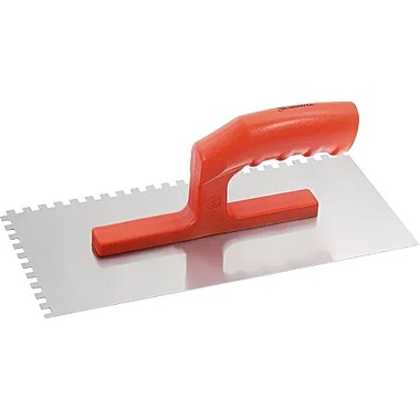 Гладилка стальная зуб 6х6 мм 280х130 мм