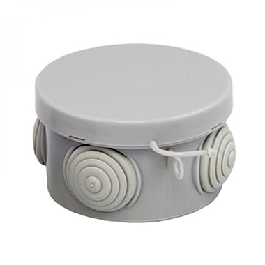 коробка распределительная ОП D85*40мм, круглая, 4 входа TDM SQ1401-0102