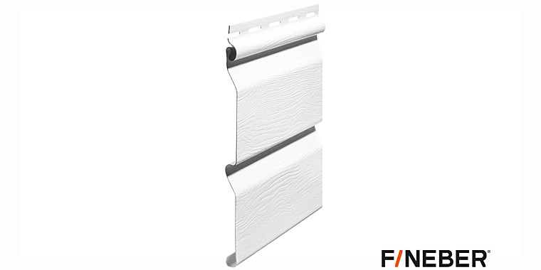 сайдинг FineBer Standart Classic Color 3,66*0,205м Белый