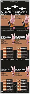 батарейка Duracell SIMPLY 4*4 LR6 16*BL АА