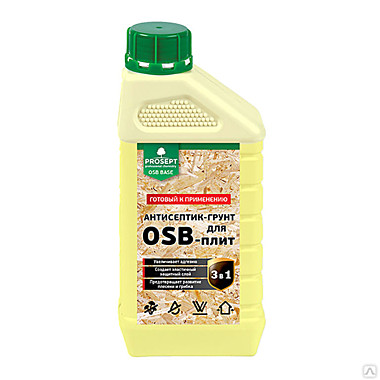 антисептик-грунт для плит OSBPROSEPT OSB BASE гот.состав 1л