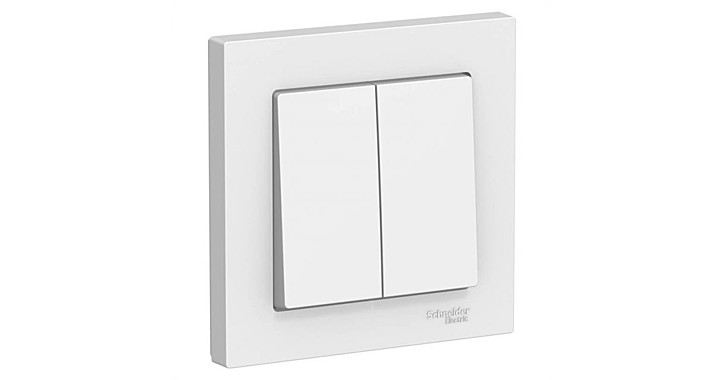 Выключатель Schneider Electric AtlasDesign 2-кл, СУ, белый, 10А ATN000152