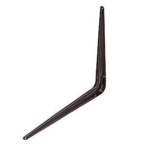 кронштейн угловой с ребром 125х150мм коричневый// Сибтех