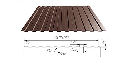 профлист С-8 RAL 8017 0,4мм