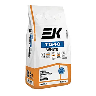 штукатурка гипсовая ЕК TG-40 белая  5кг 