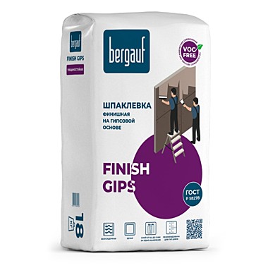 шпаклевка Bergauf Finish Gips гипсовая финишная 5кг
