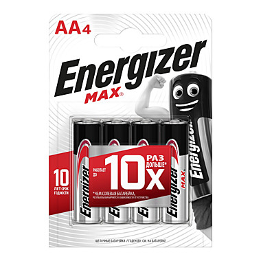 батарейка ENERGIZER MAX LR6 4*BL АА