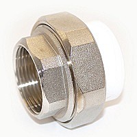 американка разборная п/п 20*3/4 ВР белая Valfex