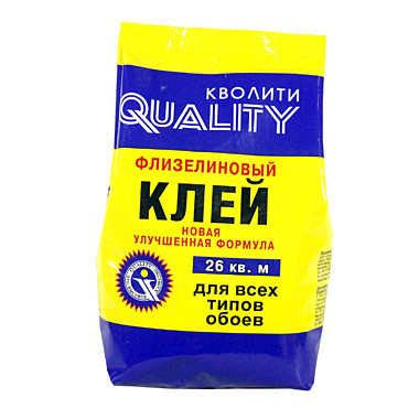 клей QUALITY флизелиновый для обоев 200гр пакет