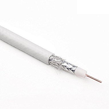 провод антенный медный OBIHOD TV RG-6 Cu белый (100м)
