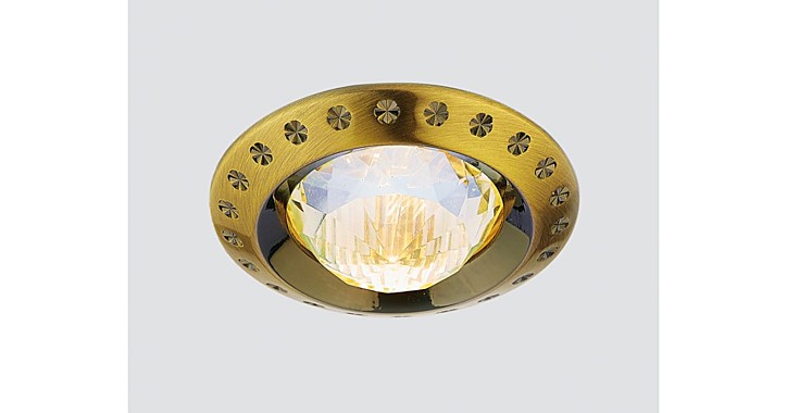 светильник встр. Ambrella 777 SB MR16 12v/230v 50w бронза (Р)