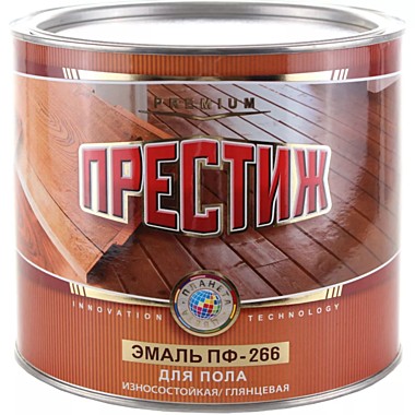эмаль ПФ-266 для полп ПРЕСТИЖ светлый орех 1,9кг