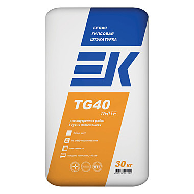 Штукатурка гипсовая ЕК TG-40  (30 кг)