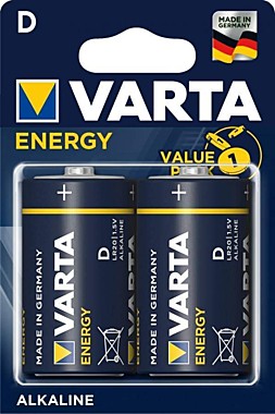 батарейка Varta Energy LR20 2*BL (4120 229 412)